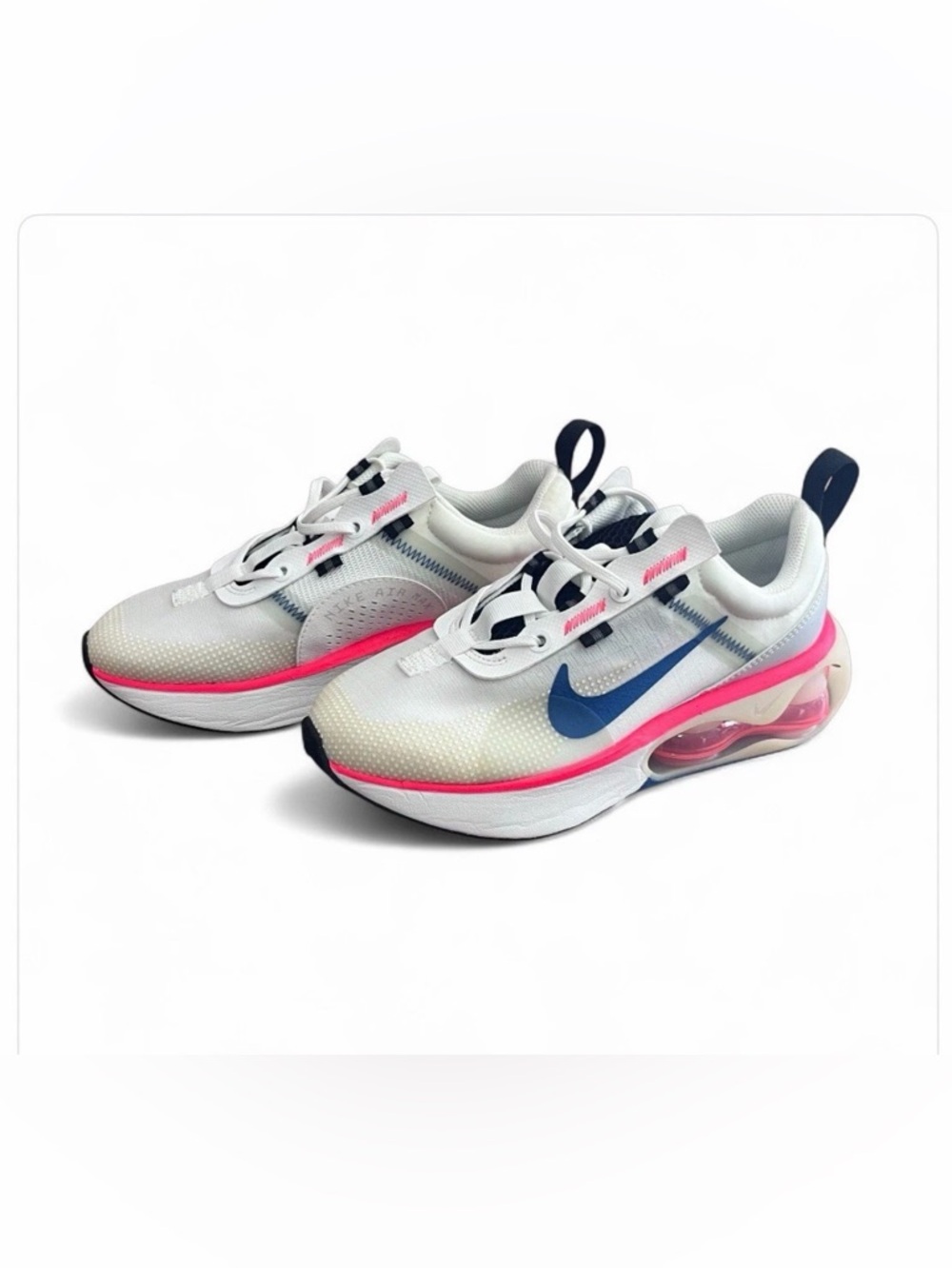 Nike Air Max 2021 GS Sneakers Summit White/ Court Blue Red Black DA3199-101 4Y